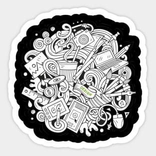 Sketchy Art Design 2 - Designers Sticker